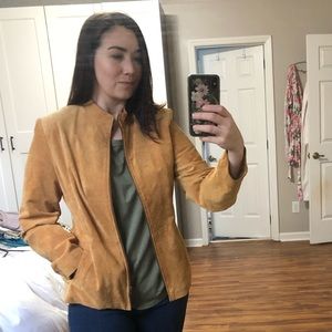 Authentic Suede Leather MetroStyle Jacket Size 8